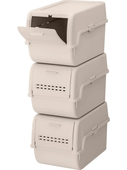 Geseus Motek 8 Lt Organizer 2’li Çok Amaçlı Kapaklı Saklama Kutusu - Resim 6