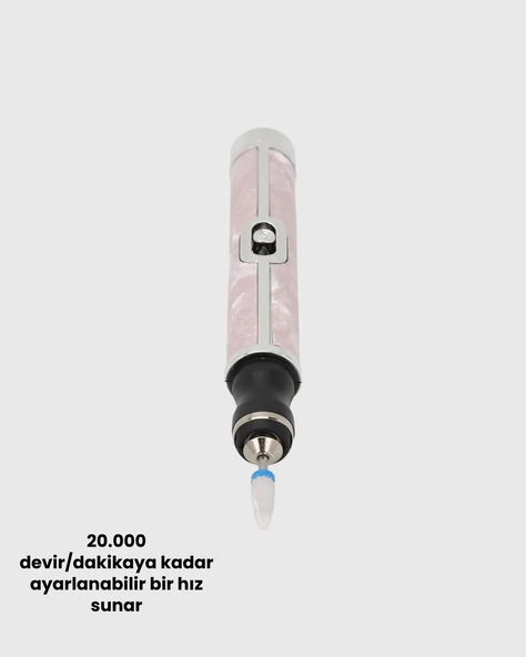 USB Şarjlı Profesyonel 20.000 RPM Elektrikli Oje Sökücü ve Tırnak Bakım Aleti - Resim 4