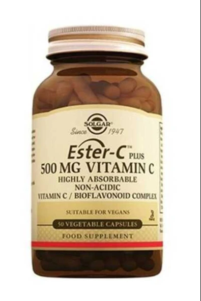 Solgar Ester-c Plus 500 mg 50 Kapsül ürün görseli 1