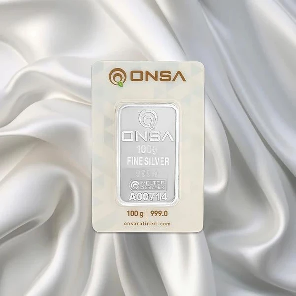 100 Gr Onsa Gümüş Külçe ürün görseli 1