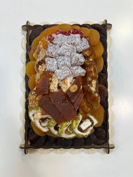 Öz Altın Kayısı Karışık Katlı Sepet 25 Cm 1.2 KG ürün görseli 1