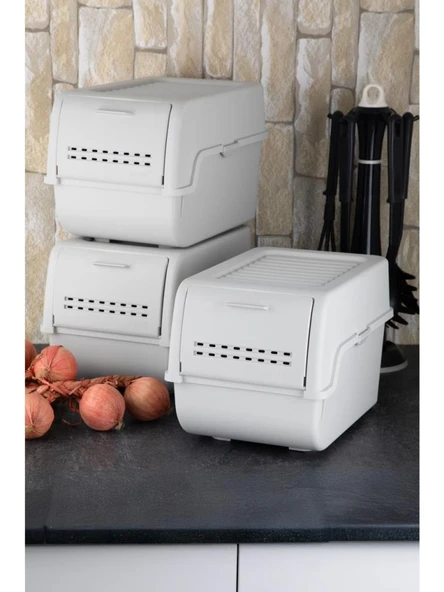 Geseus Motek 8 Lt Organizer 2’li Çok Amaçlı Kapaklı Saklama Kutusu - Resim 5