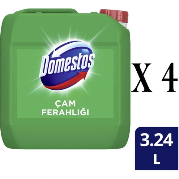 Domestos Çam Ferahlığı Yoğun Kıvamlı Çamaşır Suyu 3240 Ml. Dörtlü Set