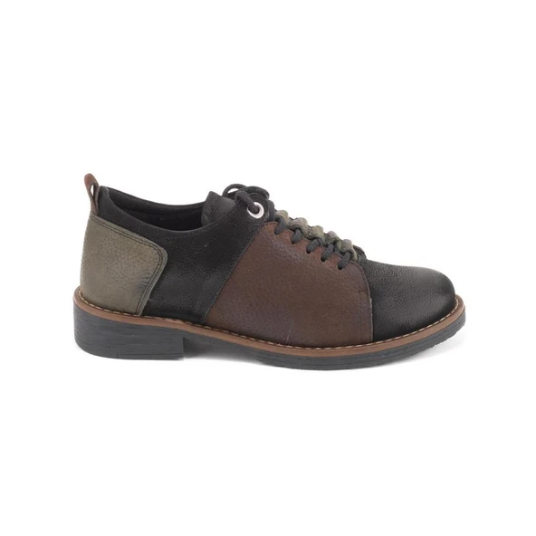 MAMMAMİA D25KA-3420 KISA TOPUK BAĞCIKLI DERİ KADIN AYAKKABI ürün görseli 1