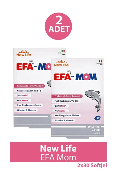 New Life EFA Mom 30 Kapsül 2 Adet ürün görseli 1