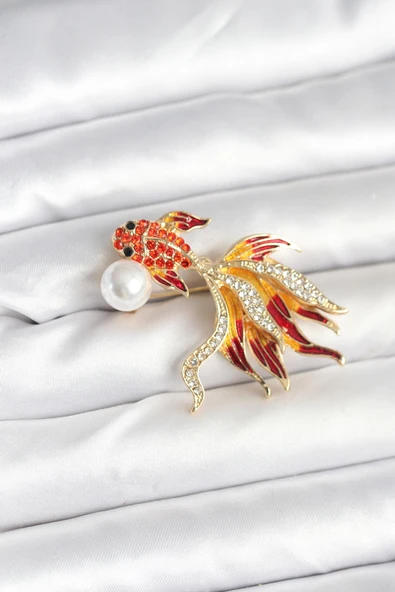 Japon Balığı Model Broş - TJ-BR468 ürün görseli 1