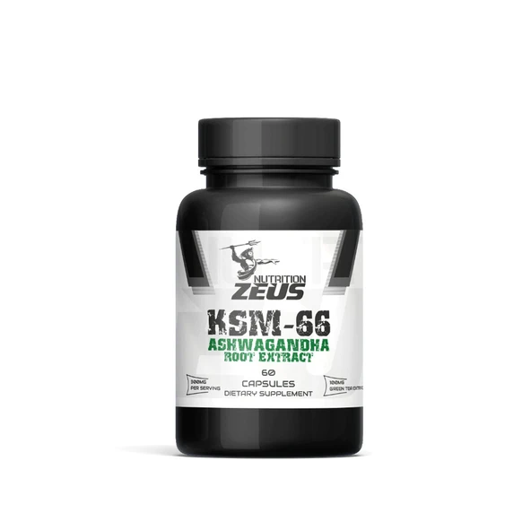 KSM-66 Ashwagandha Zeus Nutrition Extract 60 Kapsül