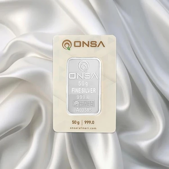 50 Gr Onsa Gümüş Külçe ürün görseli 1