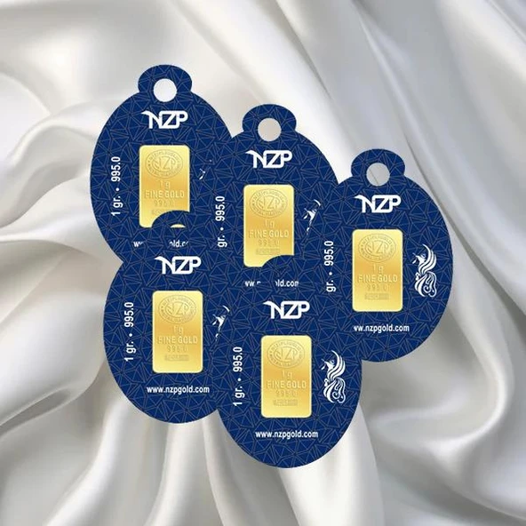 5 Adet 1 Gr 24 Ayar Nizipli Gram Altın ürün görseli 1