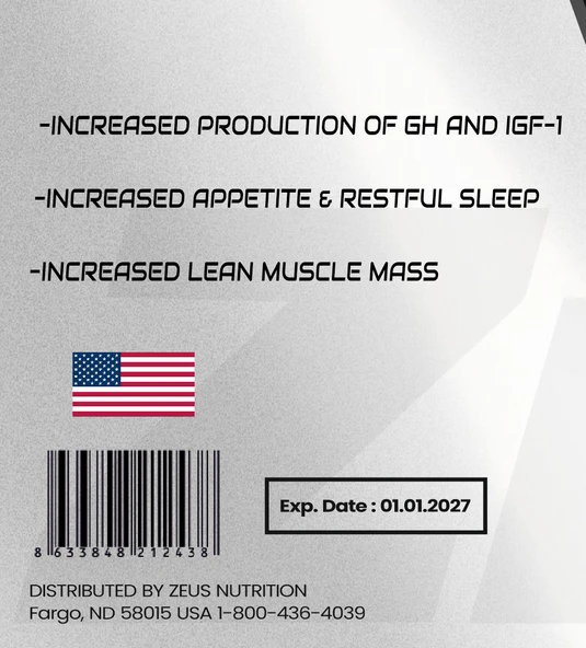 MK-677 Zeus Nutrition Most Higher IGF-1 60 Kapsül - Resim 3