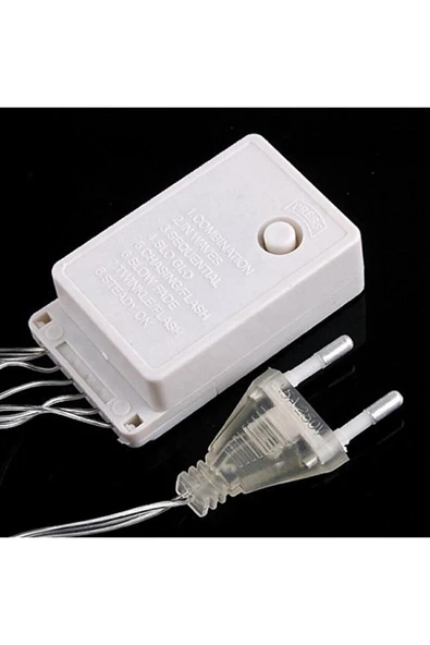 8 Fonksiyonlu 100 Ledli 10 M Fişli Led Dekor Lambası Rgb Renk Dekoratif Yılbaşı Ağacı Işığı - Resim 5