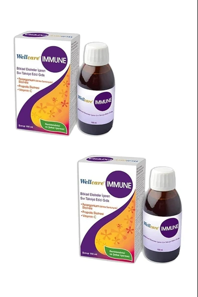 Wellcare Immune Şurup 150 ml 2 Adet ürün görseli 1