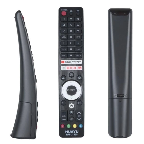 Huayu RM-L1868 Üniversal Sharp Netflix - Youtube - Prime Video Tuşlu LCD-LED TV Kumanda ürün görseli 1