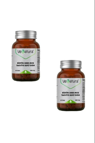 Venatura Biotin 5000 mcg 90 Tablet 2 Adet ürün görseli 1