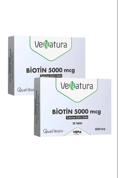 Venatura Biotin 5000 mcg 30 Tablet 2 Adet ürün görseli 1