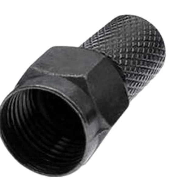 F konnektör E-325 Siyah Renk Contalı 100 Adet (D-09) - Resim 2