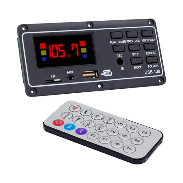 Magicvoice MV-15949 USB-SD-AUX-Bluetooth Mikrofonlu Kumandalı Ekranlı Oto Teyp Çevirici Dijital Player Board ürün görseli 1