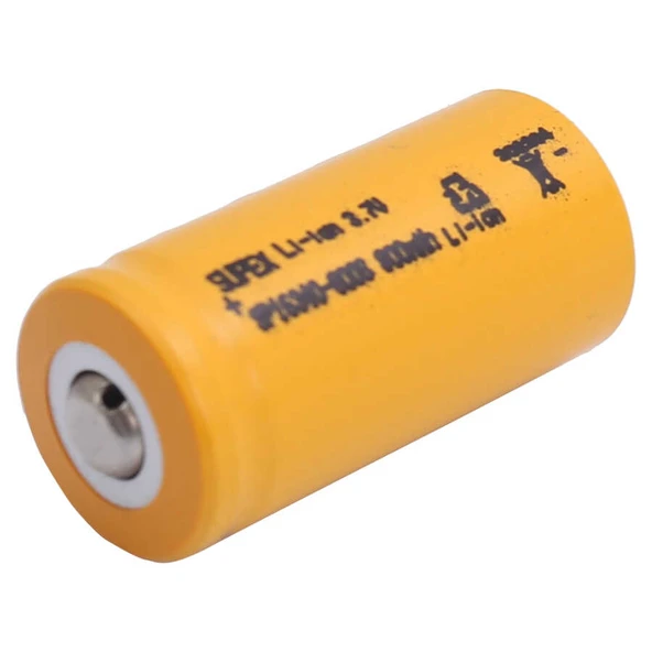Supex SP16340-800S 3.7V 16340 Model 800mAh Li-İon Uçlu Pil ürün görseli 1