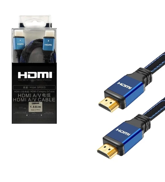 TENON HDMI KABLO 1.5 METRE ÖRGÜLÜ (AVD-184) ürün görseli 1