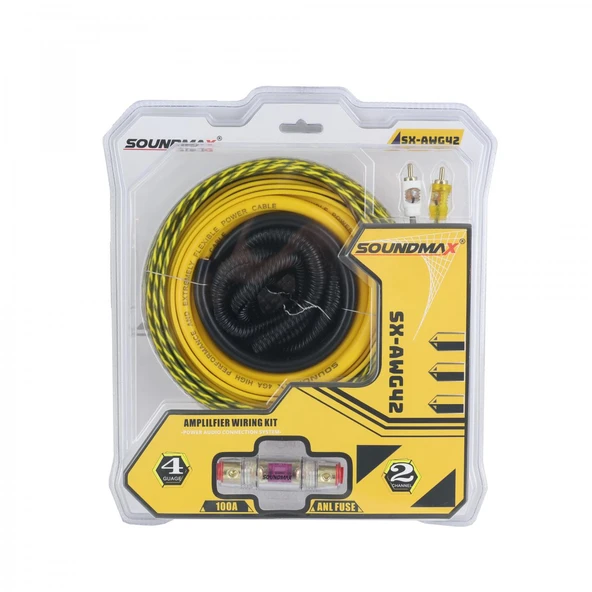 Soundmax SX-AWG42 4ga anfi kablo seti ürün görseli 1