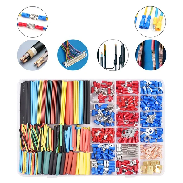 PM-25983 MUHTELİF ÖLÇÜLERDE KABLO PABUÇ + DARALAN MAKARON (678 PARÇA) - Resim 2