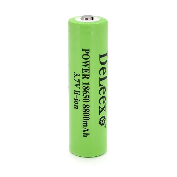 DELEEX 18650 3.7 VOLT 8800 MAH TEKLİ LI-ION PİL ürün görseli 1