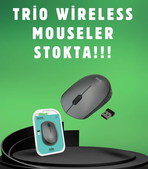 TRİO TR-1910 USB SİYAH 2.4Ghz WIRELESS MOUSE ürün görseli 1