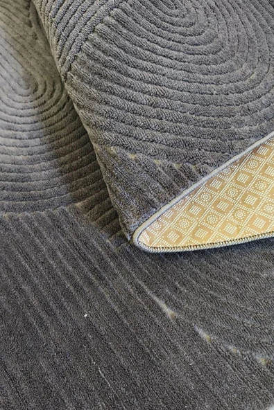 Yumuşak Dokulu İskandinav Dekoratif Kaymaz Taban Yıkanabilir Yolluk Antre Hol Halısı Salon Halısı 80 x 300 cm Antrasit ürün görseli 1