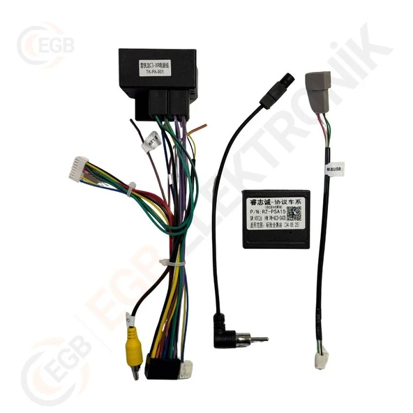 Citroen C5 Aircross 2019- CR236B ÇERÇEVE SİYAH 9' (RS-044) - Resim 2