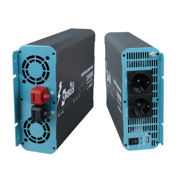 ORBUS MSE2000W 12 VOLT - 2000 WATT ECO MODIFIED SINUS INVERTER - Resim 3