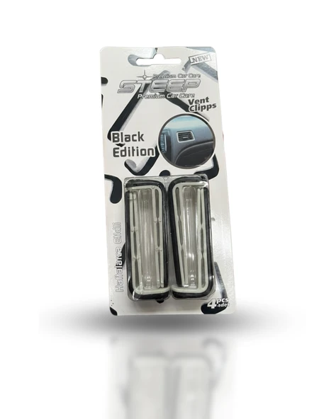 STEEP Ultimate Araç İçi Klima Kokusu Klipsli 4 Adet Black Edition ürün görseli 1