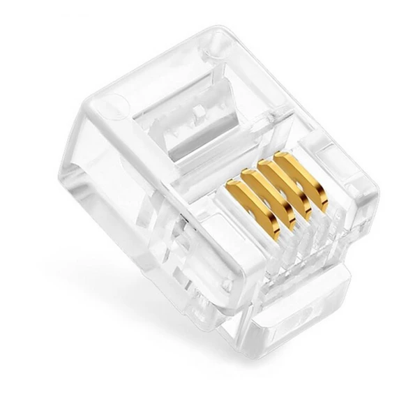 6P/4C RJ11 PLUG (1000 ADET) (AVD-19) ürün görseli 1