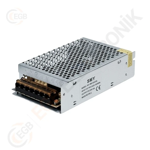 SMY 24V 5A Metal Kasa Adaptör Geniş Kasa Adaptör ürün görseli 1