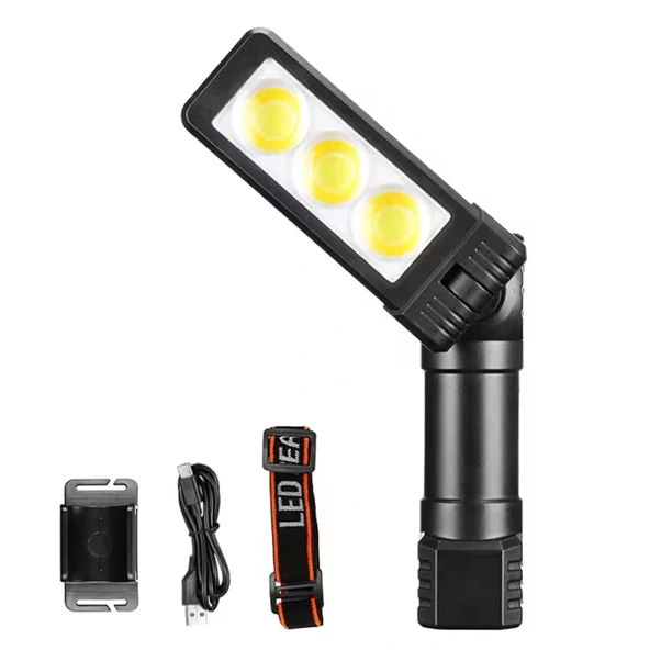 pilelistore Şarjlı Mıknatıslı Çalışma Lambası Kafa Işığı WT-706 - Resim 3