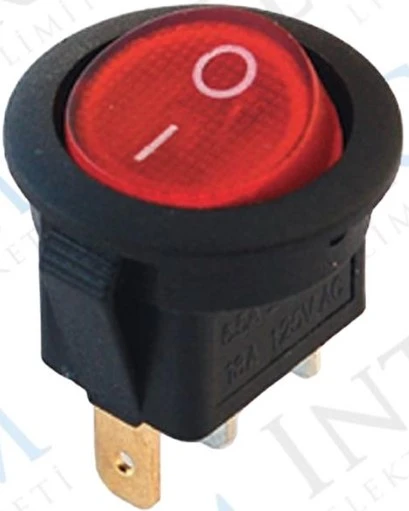 MİNİ YUVARLAK ANAHTAR IŞIKLI ON-OFF 3P (IC-134D) AN-4 ürün görseli 1