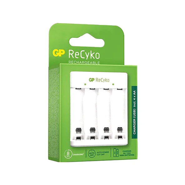 GP E411 AA 4'LÜ USB PİL ŞARJ CİHAZI (PİLSİZ)(GPE411-2MTBB1) ürün görseli 1