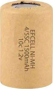 EFCELL Ni-Mh 4/5 SC-1500 MAH Şarjlı Süpürge Pili 1.2 Volt ürün görseli 1