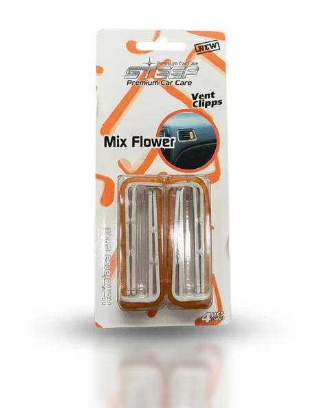 STEEP Ultimate Araç İçi Klima Kokusu Klipsli 4 Adet Mix Flower ürün görseli 1