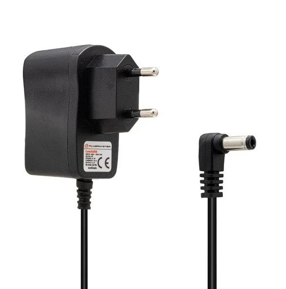 POWERMASTER PM-15255 5 VOLT - 1.2 AMPER 5.5*2.5 MM UÇLU PRİZ TİPİ ADAPTÖR ürün görseli 1