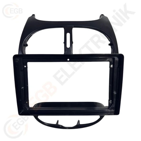 OTO TABLET ÇERÇEVE PEUGEOT 206 2002-2010 9" SİYAH TAC-213 ürün görseli 1