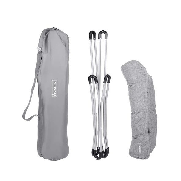 Katlanabilir Kamp Sandalyesi - Cozy - Orcamp - Gri - (OUT-2180) - Resim 6