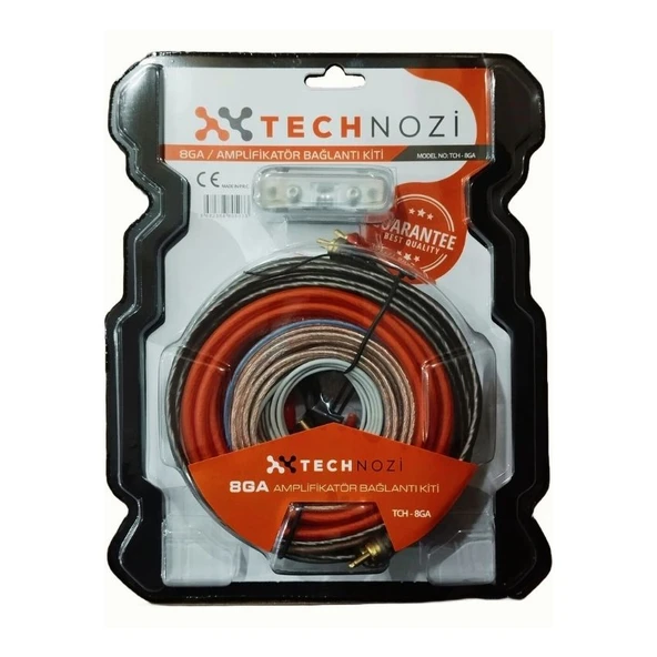 TECHNOZİ TCH-8GA 8 KİT OTO ANFİ KABLO SETİ 8GA ürün görseli 1