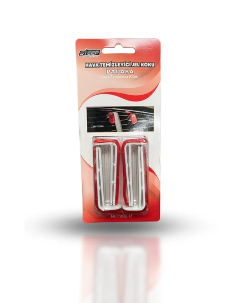 STEEP Ultimate Araç İçi Klima Kokusu Klipsli 4 Adet Papaya Aromalı ürün görseli 1