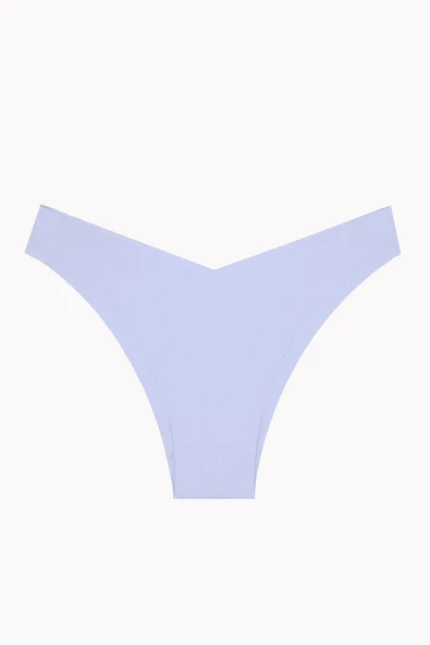 Ten Rengi Mavi Cappuccino 3lü Lazer İz Yapmaz V Shape Brazillian Külot - Resim 2