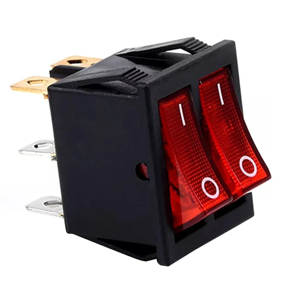 KIRMIZI IŞIKLI İKİLİ SOBA ANAHTARI (IC-101) AN-21 ürün görseli 1