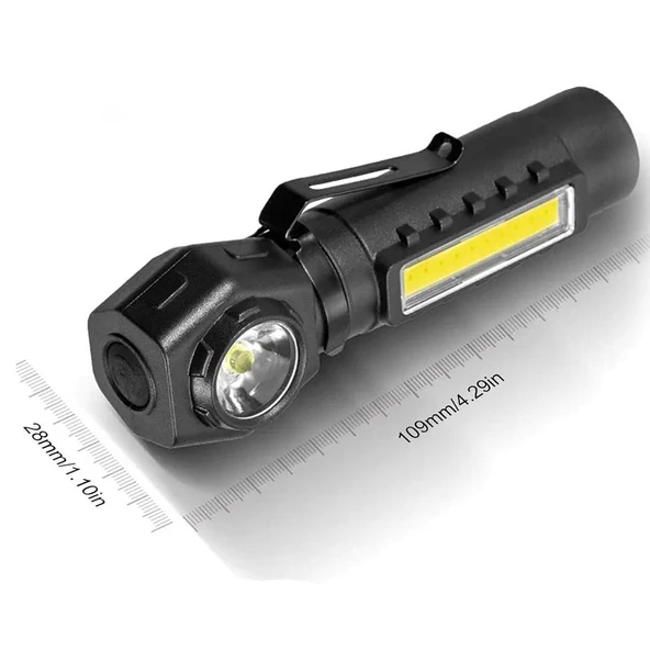 Watton WT-621 Mıknatıslı XPE95LM + COB 120 LM LED Şarjlı Kafa Feneri - Resim 4