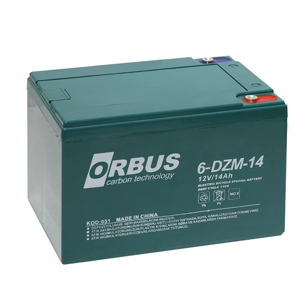 ORBUS 12 VOLT - 14 AMPER ELEKTRİKLİ BİSİKLET AKÜSÜ (150 X 97 X 95 MM) ürün görseli 1