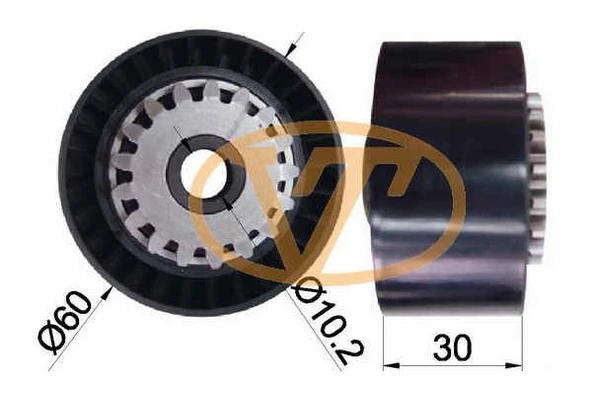 Renault Alternator Gergi Rulmanı Clio III Modus Twingo 1.2 16v D4f - Alt 03021 - Resim 1