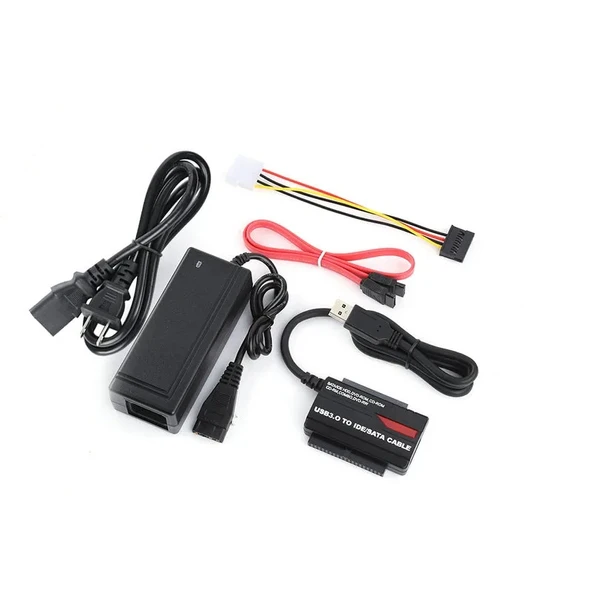 POWERMASTER 891U3 USB 3.0 IDE/SATA DÖNÜŞTÜRÜCÜ ÇEVİRİCİ ADAPTÖR SETİ (ADAPTÖR + GÜÇ KAYNAĞI + BAĞLANTI KABLOLARI) ürün görseli 1