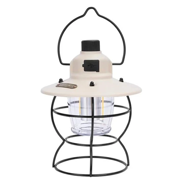 Powermaster PM-16042 Retro Nostaljik Şarjlı Kamp Lambası Filament + SMD Ledli - Resim 4